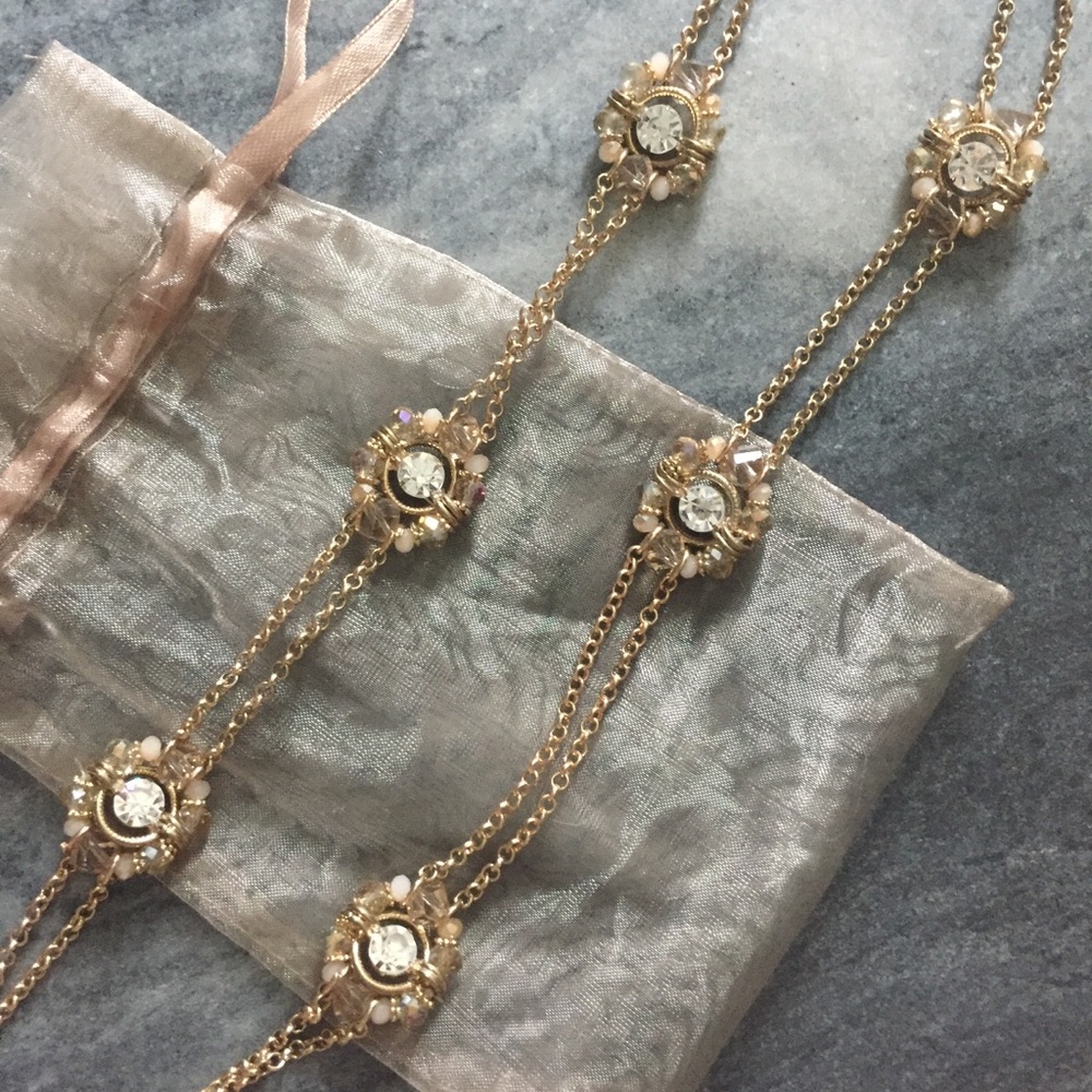 Gold statement necklace